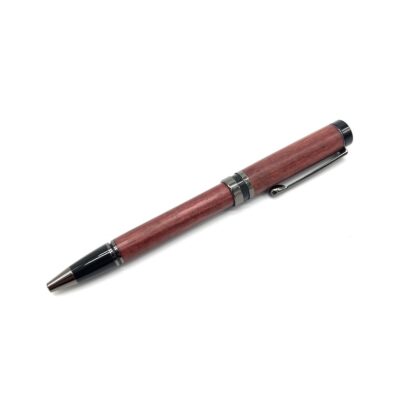 Classic-Twist-Purple-Heart-Wood-with-Gun-Metal-Finish